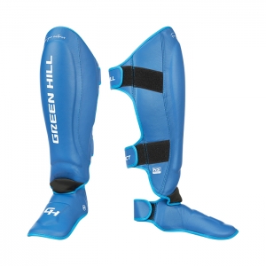 Защита голень-стопа Contact 3D inject foam MF Синий Green Hill CNSGM-660 M