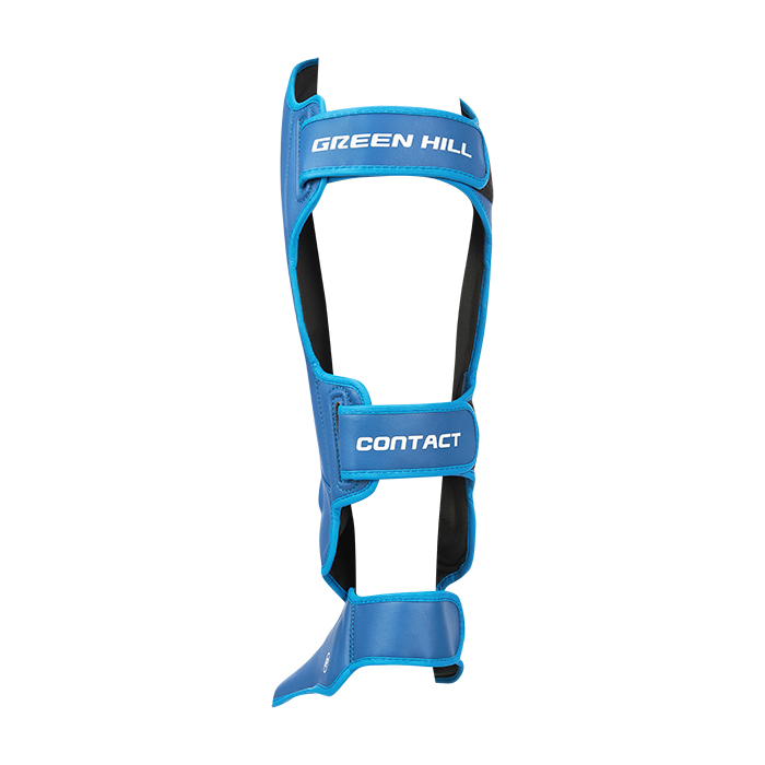 Защита голень-стопа Contact 3D inject foam MF Синий Green Hill CNSGM-660 M