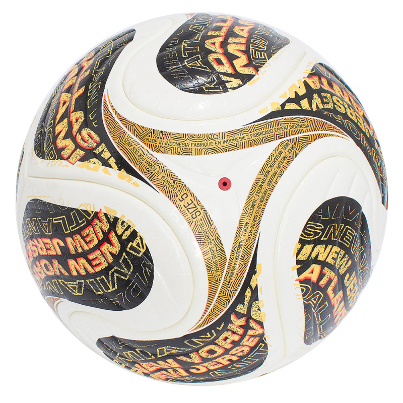 Мяч футб. ADIDAS WC26 Trionda Final PRO, JY8928, размер 5, FIFA PRO, 4пан, ПУ, термосш, бел-черн-золотист