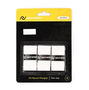 Овергрип NEVA SPORT, UOA2-101, упак. по 3 шт, 0.6 мм, 110см, белый