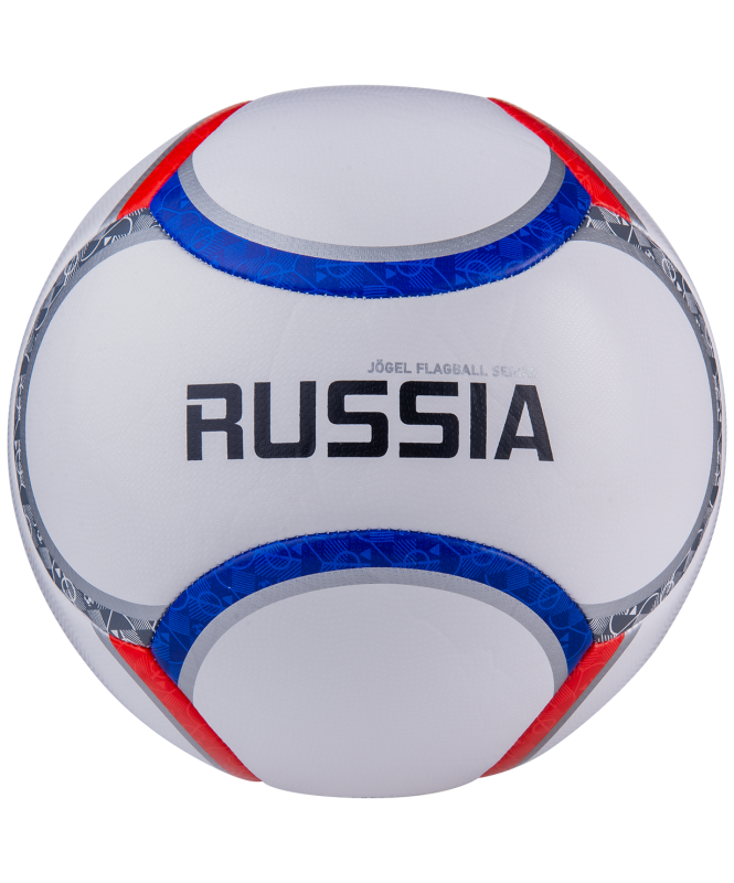 Мяч футбольный Flagball Russia, №5, белый, Jögel