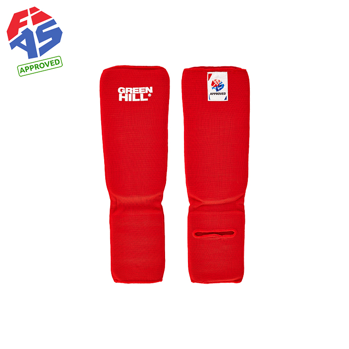 Защита голень-стопа FIAS approved красная Green Hill SIC-6131FIAS XL