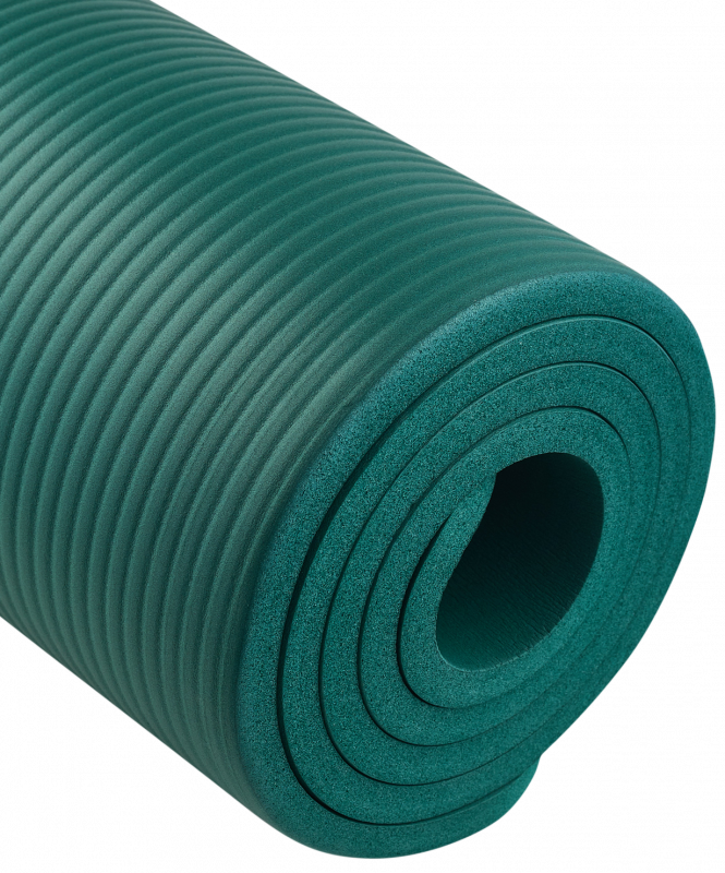 Коврик для йоги и фитнеса FM-301, NBR, 183x61x1.2 см, изумрудный, Starfit ЦБ-00001751