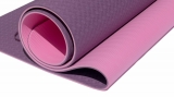 Коврик для йоги 6 мм двуслойный TPE бордово розовый Original FitTools FT-YGM6-2TPE-4