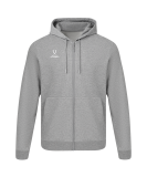 Флисовое худи на молнии ESSENTIAL Cotton Fleece FZ Hoodie, серый меланж, размер XL, JÖGEL ЦБ-00004813