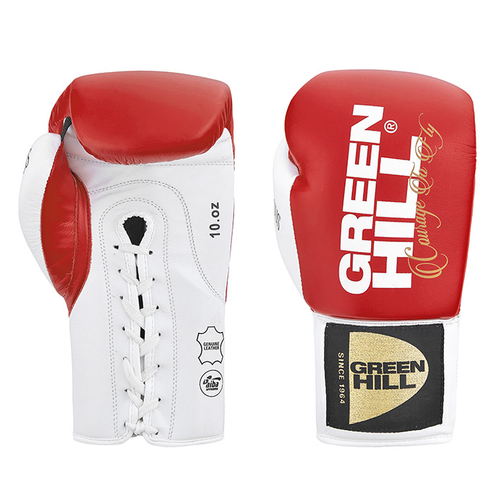 Перчатки PEGASUS AIBA PRO красные Green Hill BGP-2239 8oz