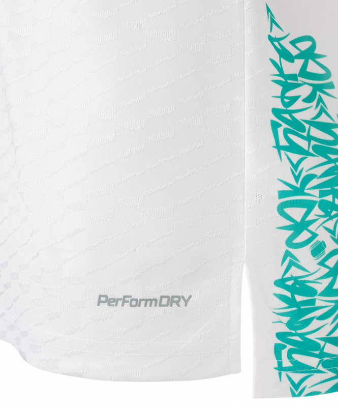 Футболка игровая JOGEL AMKAL PerFormDRY Jersey, белый/бирюзовый, размер XS ЦБ-00004458