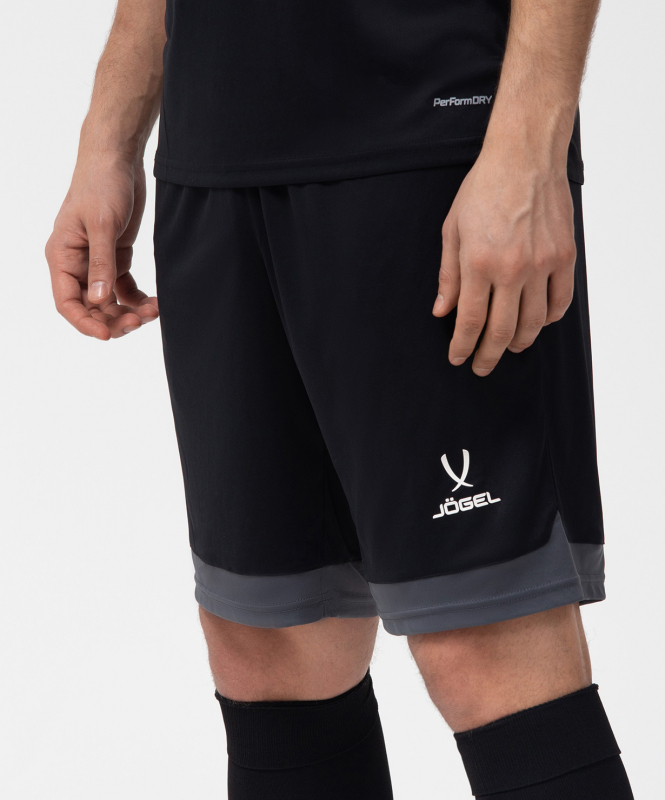 Шорты игровые DIVISION PerFormDRY Union Shorts, черный/темно-серый/белый, размер YM, Jögel ЦБ-00000996