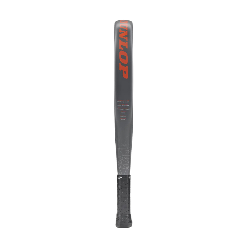 Ракетка для падела Dunlop Nanomax Pro, 10370739, для профессионалов, карбон, серо-оранжевый