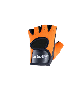 Перчатки для фитнеса SU-107, оранжевый/черный, Starfit