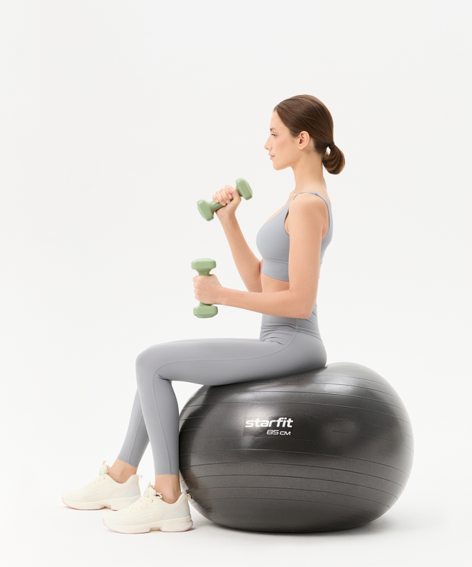 Гантель виниловая DB-106 2.5 кг, оливковый, Starfit ЦБ-00004429