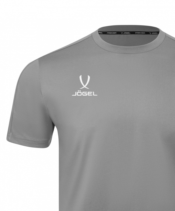 Футболка тренировочная JÖGEL PREMIER PerFormDRY TRN CVC Tee, серый, размер M ЦБ-00005382
