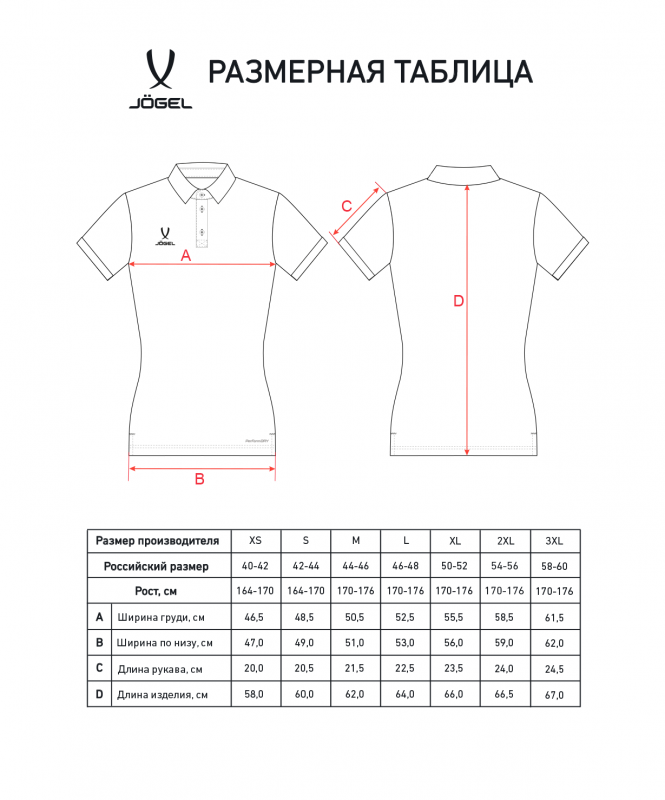 Поло женское JÖGEL PREMIER PerFormDRY CVC Polo W, темно-синий, размер XXXL ЦБ-00004971