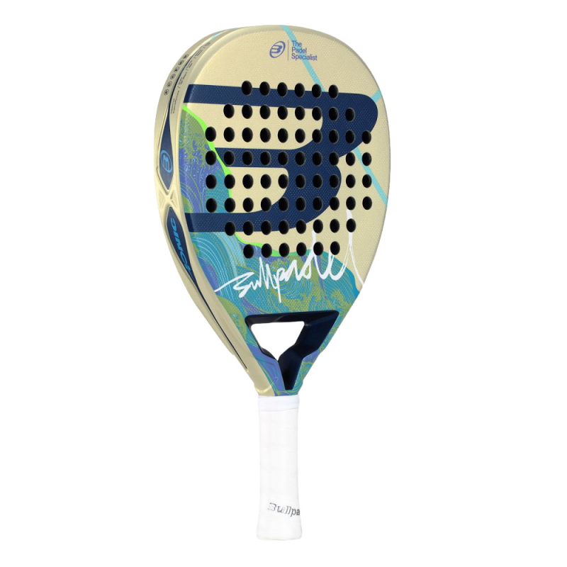 Ракетка для падела BULLPADEL Ionic Light 26, 494413, для игроков ср.уровня, карбон, бежево-бирюзовый