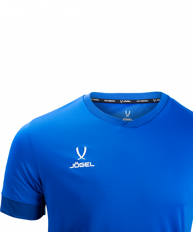 Футболка игровая DIVISION PerFormDRY Union Jersey, синий/темно-синий/белый, размер L, Jögel УТ-00018799