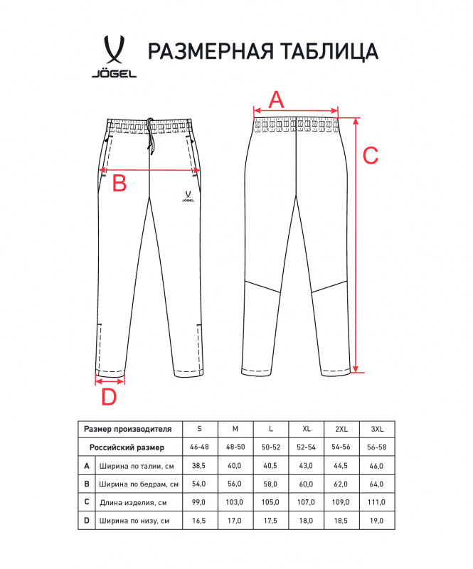 Брюки спортивные CAMP 2 Lined Pants, темно-синий, Jögel