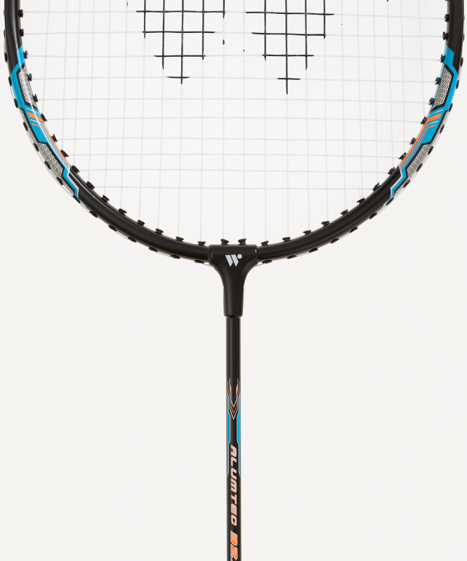 Набор для бадминтона WISH Alumtec 327, 2 ракетки, 2 волана, оранжевый/синий ЦБ-00008282