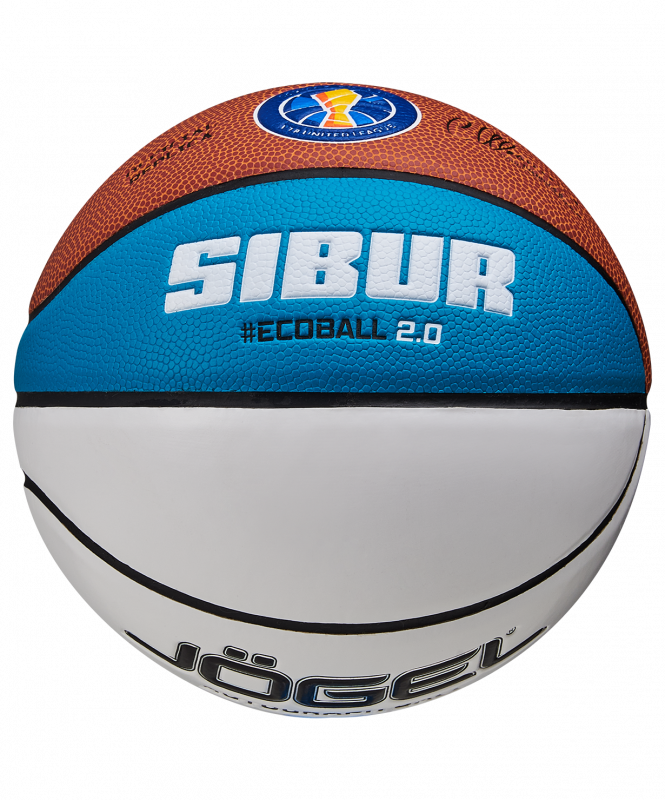 Мяч баскетбольный ECOBALL 2.0 Autograph №3, Jögel ЦБ-00002773