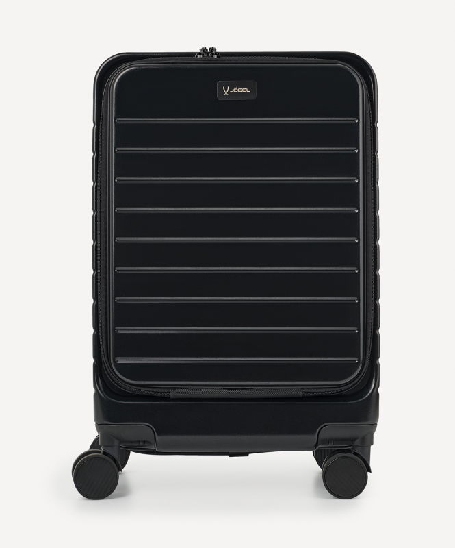 Чемодан для ручной клади JÖGEL ESSENTIAL Carry on Spinner, черный ЦБ-00004830