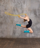 Нейлоновая скакалка для художественной гимнастики Cinderella Yellow, 3м, Chanté