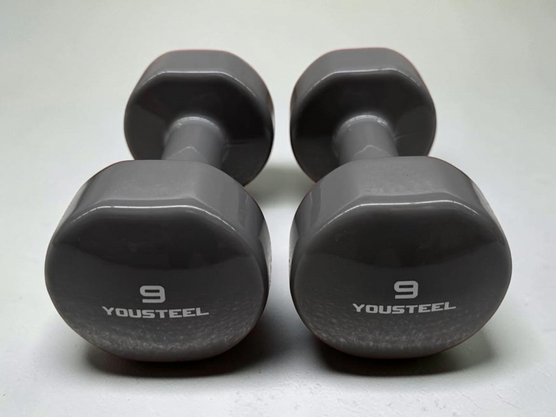 Гантель виниловая Yousteel 9 кг 1 шт