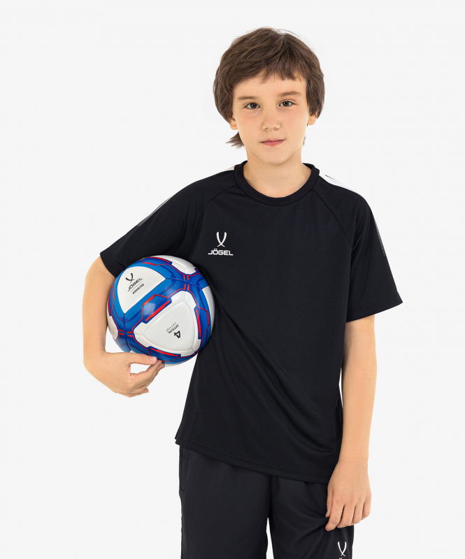 Футболка тренировочная JOGEL CAMP Traning Tee, черный, детский, размер XS ЦБ-00000354