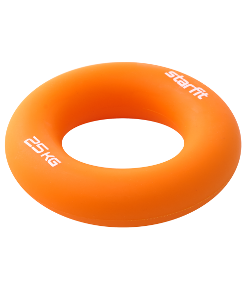 Эспандер кистевой ES-404 &quot;Кольцо&quot;, диаметр 8,8 см, 25 кг, силикогель, оранжевый, Starfit