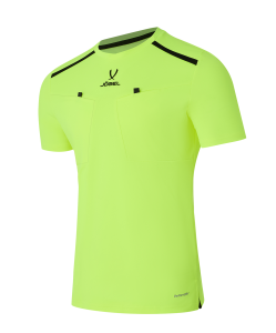 Футболка судейская DIVISION PerFormDRY Referee Tee, желтый неон, размер L, JÖGEL ЦБ-00004992