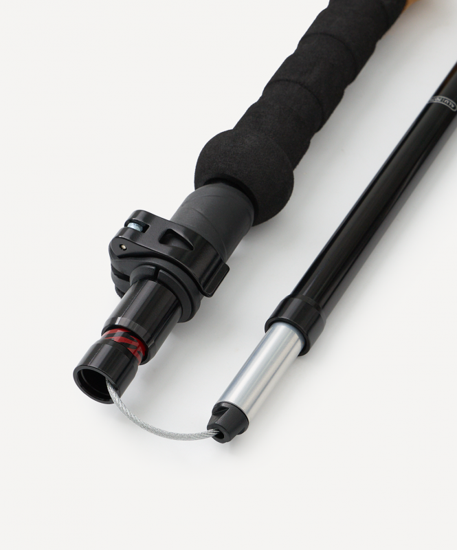 Треккинговые палки BERGER Hiking Peak Pro, 120-135 см, 5-секционные, черный/красный, размер Б/Р ЦБ-00008752