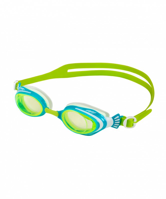 Очки для плавания 25DEGREES Poseidon Blue/Lime, детский, размер Б/Р ЦБ-00002890
