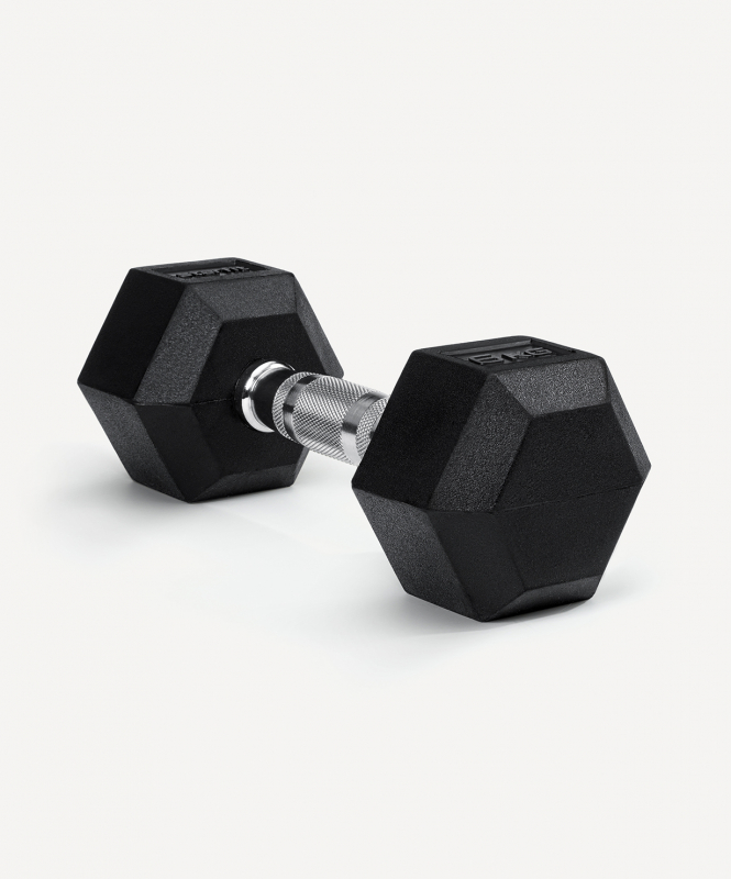 Гантель гексагональная DB-301 6 кг, обрезиненная, черный, Starfit УТ-00019787