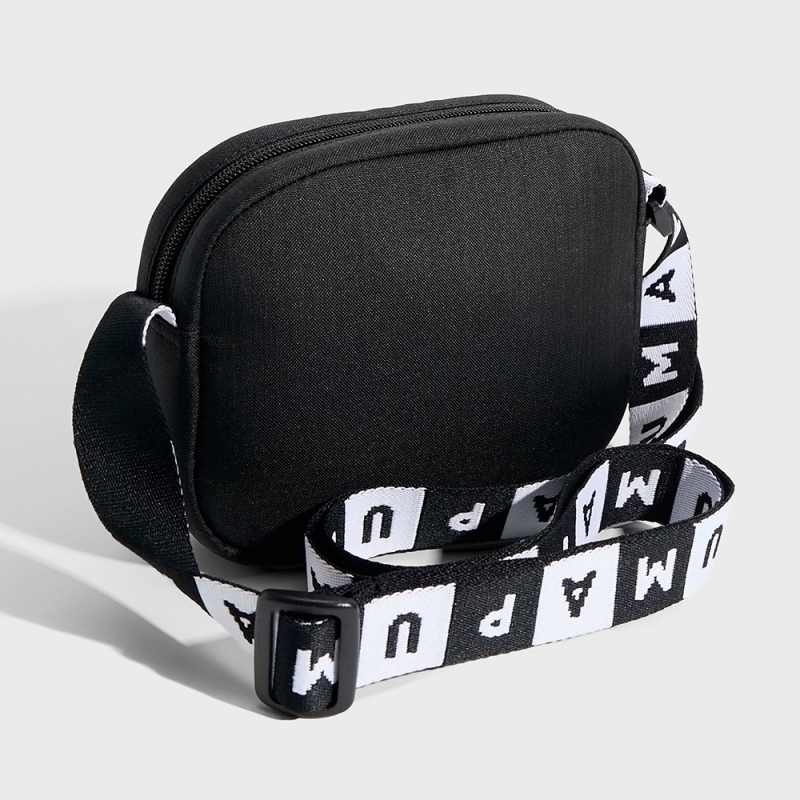 Сумка кросс-боди PUMA BASE Crossbody, 09250801, полиэстер, черно-белый