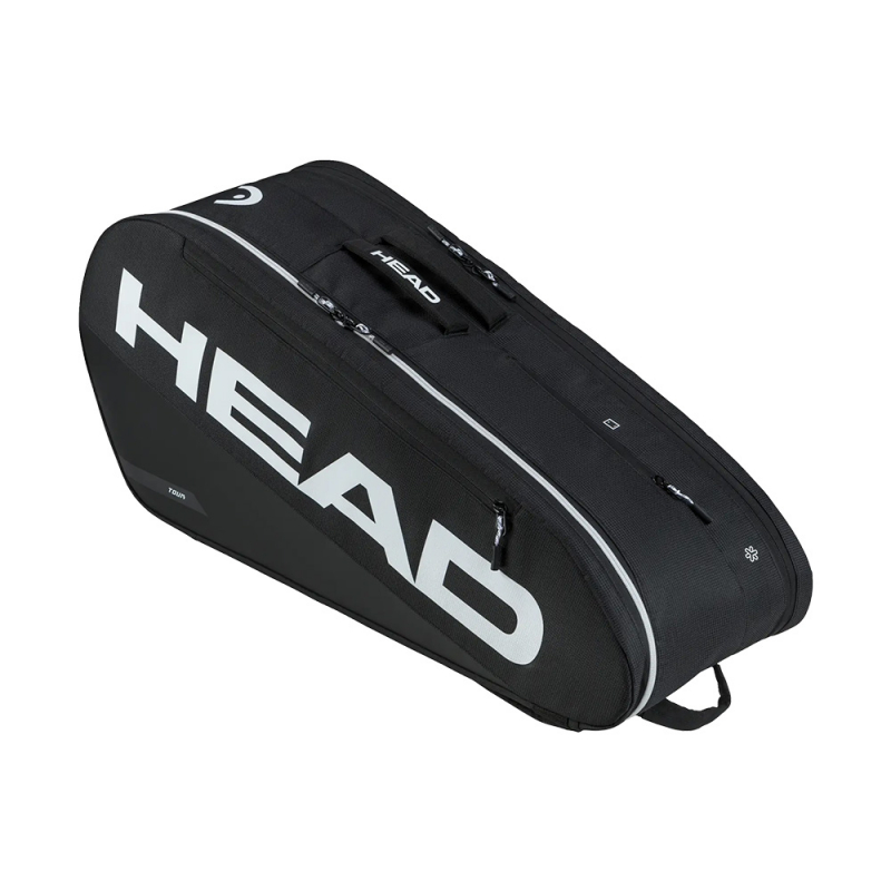 Сумка-чехол HEAD TOUR Racquet Bag M, 260226-BK, с карманом для 6 тен.ракеток, черный