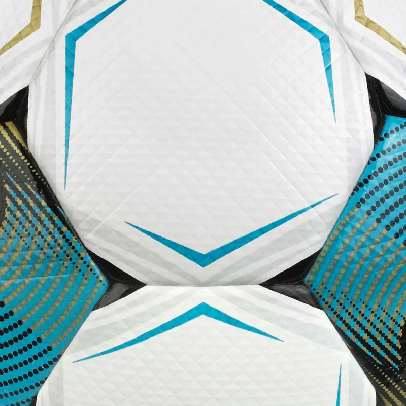 Мяч футб. SELECT Numero 10 V26, 0575071002, размер 5, FIFA Basic, 32п, ПУ, гибр.сш, бело-черно-бирюзовый