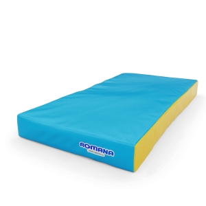 Мат (мягкий щит) Romana 1000*500*100, одинарный (голубой/желтый)