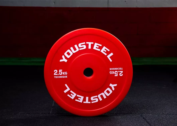 Диск технический пластиковый 2,5 кг, красный YOUSTEEL