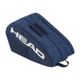 Сумка-чехол HEAD Base Padel Bag M, 261365-NY, с карманом, на 3 ракетки для падела, темно-синий