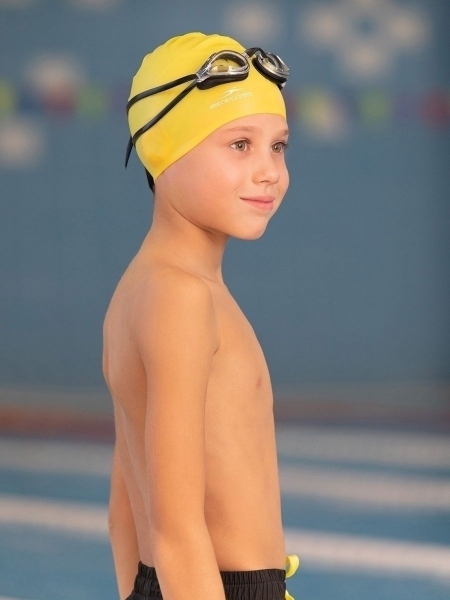 Шапочка для плавания Nuance Yellow, силикон, детский, 25Degrees