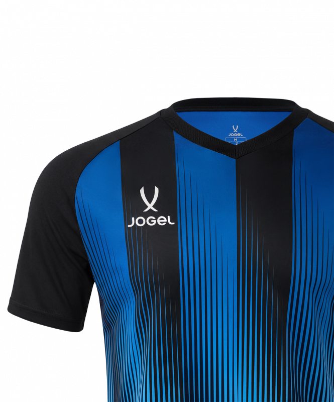 Футболка игровая JOGEL CAMP Striped Jersey, синий/черный, размер XXXL ЦБ-00007834