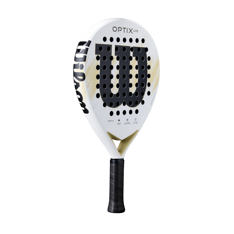 Ракетка для падела WILSON Optix V2 Lite WH, WR190711U2, для начин-х, стекловолокно, бело-черн-беж
