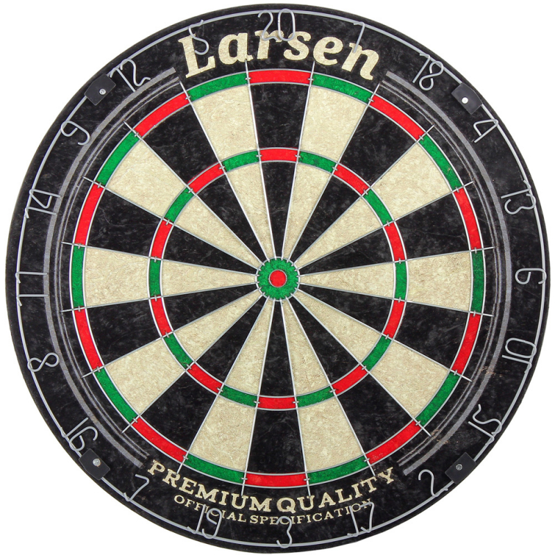 Мишень для игры в дартс Larsen DG51004T (трехугольн. разд-ль), сизаль, д45см