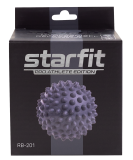 Мяч для МФР RB-201, 9 см, поливинилхлорид, массажный, серый, Starfit УТ-00019048