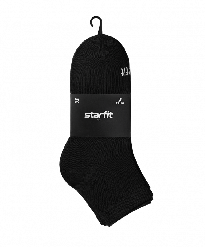 Носки спортивные Charge, черный, р. 39-42, 5 пар, Starfit ЦБ-00004284