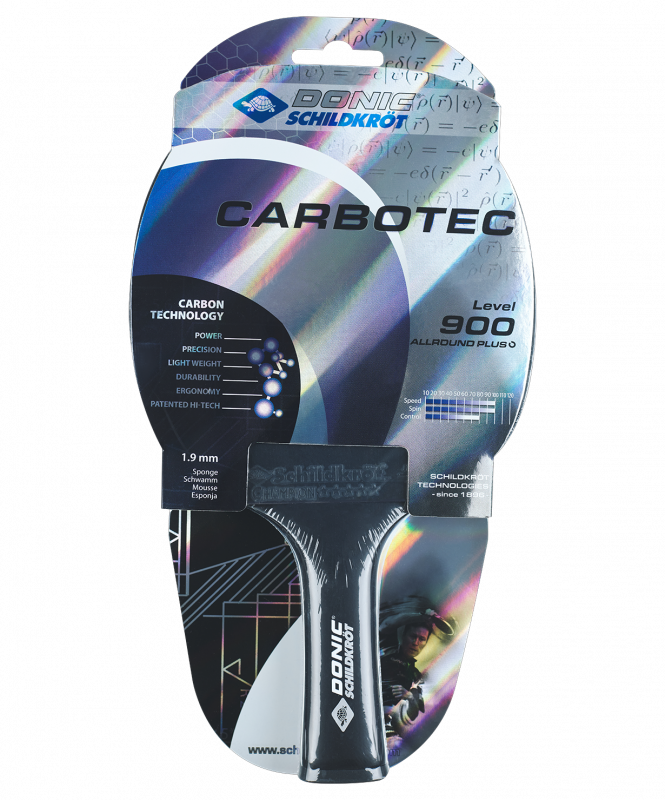 Ракетка для настольного тенниса Carbotec 900, carbon, Donic УТ-00019749
