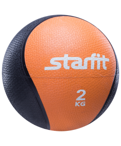 Медбол PRO GB-702, 2 кг, оранжевый, Starfit