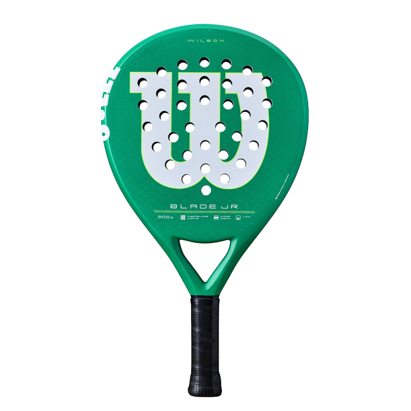 Ракетка для падела WILSON Blade Jr V4 Padel, WR213811U0, для начин-х, стекловолокно, зеленый
