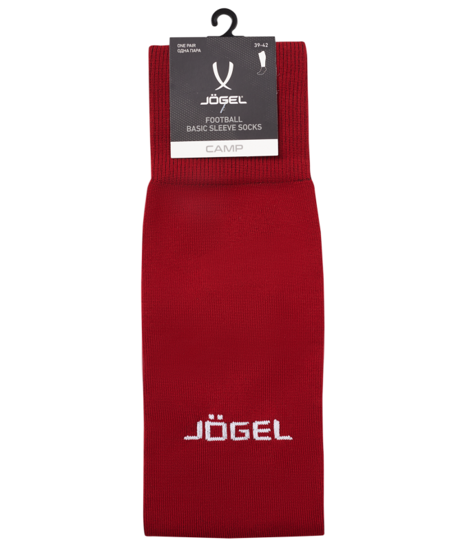 Гольфы футбольные CAMP BASIC SLEEVE SOCKS, гранатовый/белый, Jögel