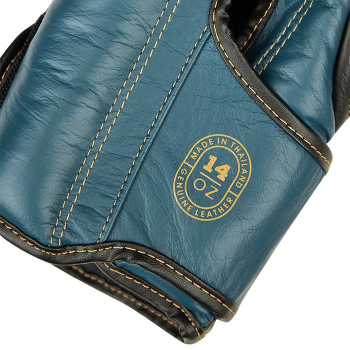 боксерские перчатки RAIDER чёрно-голубой Green Hill THBGHB-05 14oz