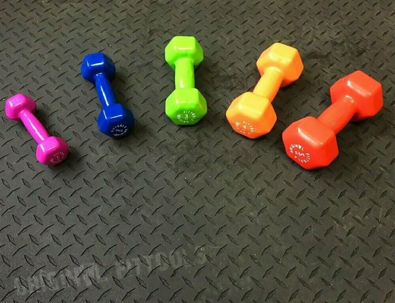 Гантель в виниловой оболочке 3 кг (Цвет - зеленый) Original FitTools FT-VWB-3