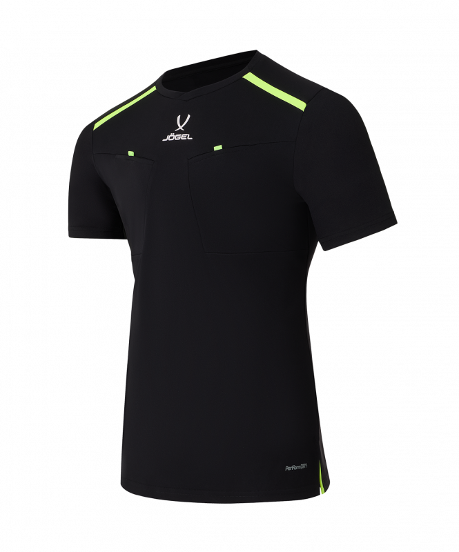 Футболка судейская DIVISION PerFormDRY Referee Tee, черный, размер L, JÖGEL ЦБ-00004993